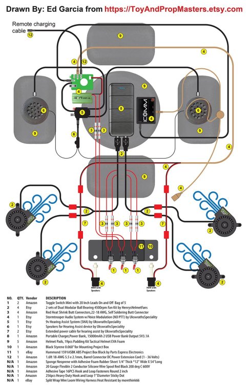 Internal Helmet Wiring Diagram